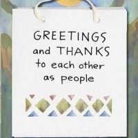 Greetings and Thanks