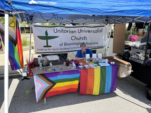 UU Booth at Pride